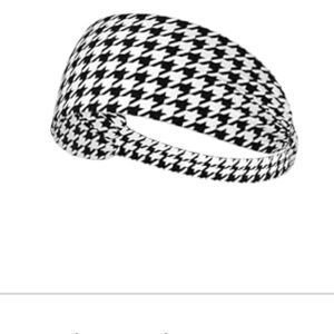 Stylish Black and White Houndstooth Headband